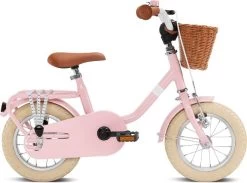 Puky Kinderfahrrad Mit Lenkerkorb Steel Classic 12 Retro Rosé