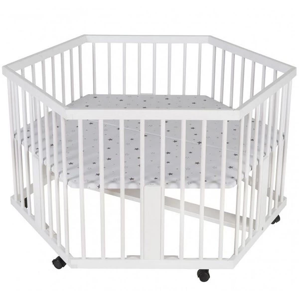 Schardt Solitär 6-Eck Laufgitter Kiefer Weiß Mit Folie Sternchen Grau 1 Schardt Solitär 6-Eck Laufgitter Kiefer Weiß Mit Folie Sternchen Grau