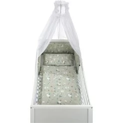 Alvi Bettset Baby Forest 021-0 Himmel, Bettwäsche & Nestchen