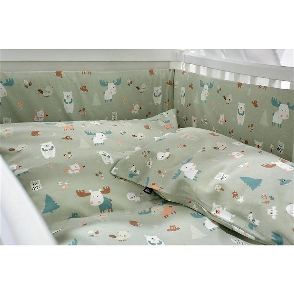 Alvi Bettset Baby Forest 021-0 Himmel, Bettwäsche & Nestchen 2 Alvi Bettset Baby Forest 021-0 Himmel, Bettwäsche & Nestchen – Bild 2