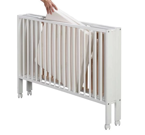 TiSsi Faltbett Aus Massiv Buche Weiß Liegefläche 60 X 120 Cm Inklusive Matratze 2 TiSsi Faltbett Aus Massiv Buche Weiß Liegefläche 60 X 120 Cm Inklusive Matratze – Bild 2