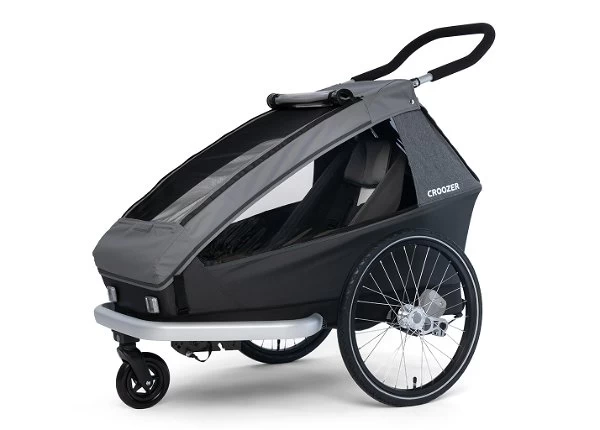 Croozer Kid Keeke 1 Mountain Grey 2in1 Fahrradanhänger & Buggy-Set 1 Croozer Kid Keeke 1 Mountain Grey 2in1 Fahrradanhänger & Buggy-Set