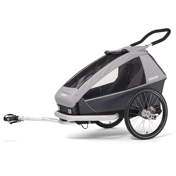 Croozer Kid Keeke 1 Stone Grey 2in1 Fahrradanhänger & Buggy-Set 1 Croozer Kid Keeke 1 Stone Grey 2in1 Fahrradanhänger & Buggy-Set