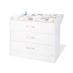 Pinolino Viktoria Wickelkommode Breit Dekor Weiß - Zum Toppreis