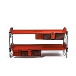 Kid-O-Bunk Campingbett Rot Mit Seitentaschen Etagenbett Von Disc-O-Bed -Geschäft Für Babyprodukte 19808krd organizerkob red 03