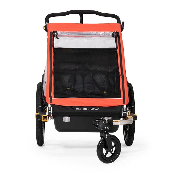 Burley Cub X Fahrradanhänger Atomic Red 2-Sitzer Mit Buggy-Funktion 2 Burley Cub X Fahrradanhänger Atomic Red 2-Sitzer Mit Buggy-Funktion – Bild 2