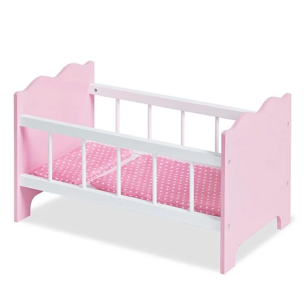 Pinolino Puppenbett Jasmin Komplett, 4-tlg. Rosa Und Weiß Lackiert 1 Pinolino Puppenbett Jasmin Komplett, 4-tlg. Rosa Und Weiß Lackiert