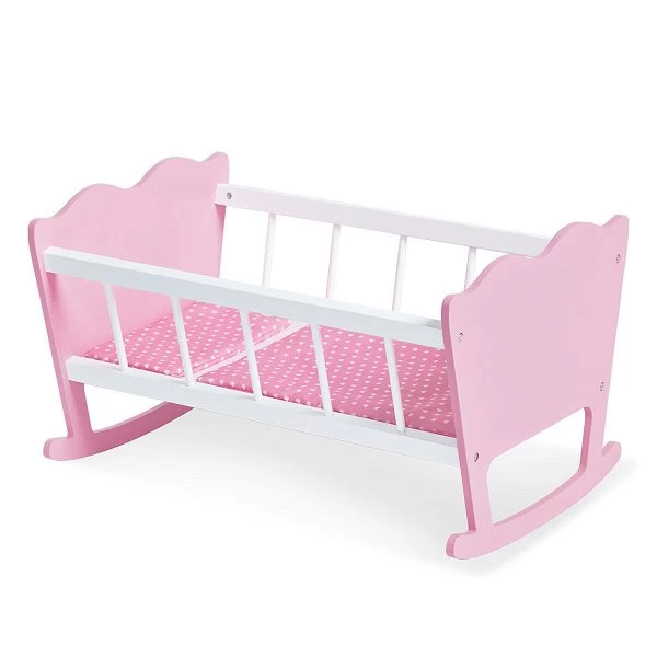 Pinolino Puppenwiege Jasmin Komplett, 4-teilig Rosa Und Weiß Lackiert Zum Toppreis 1 Pinolino Puppenwiege Jasmin Komplett, 4-teilig Rosa Und Weiß Lackiert Zum Toppreis