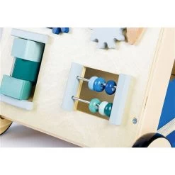 Pinolino Activity-Lauflernwagen Titus Blau Buche Teilmassiv - Mit Spielmöglichkeiten -Geschäft Für Babyprodukte 265401 20 gr 1