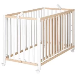 Roba Fold Up Klappbett 60x120 Cm Buche/weiß Zum Toppreis