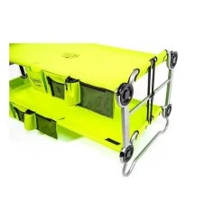 Kid-O-Bunk Campingbett Grün Mit Seitentaschen Etagenbett Von Disc-O-Bed -Geschäft Für Babyprodukte 30005bo kid o bunk gruen etagenbett 1