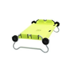 Kid-O-Bed Einzelbett Grün Mit Rundem Rahmen Das Campingbett Von Disc-O-Bed -Geschäft Für Babyprodukte 30005rn gruen rund 2