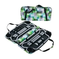 Kid-O-Bunk Campingbett Block Pattern Mit Seitentaschen Das Etagenbett Von Disc-O-Bed 10 Kid-O-Bunk Campingbett Block Pattern Mit Seitentaschen Das Etagenbett Von Disc-O-Bed -Geschäft Für Babyprodukte 30205b 3 bags