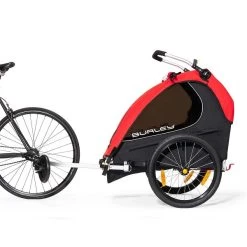 Burley Honey Bee Fahrradanhänger Rot 2-Sitzer Mit Buggy-Funktion -Geschäft Für Babyprodukte 4 2019 honey bee on bike