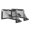 EXIT TOYS EXIT Panna Stählernes Fußballtor 150x60 Cm Schwarz - 2er-Set, Faltbar