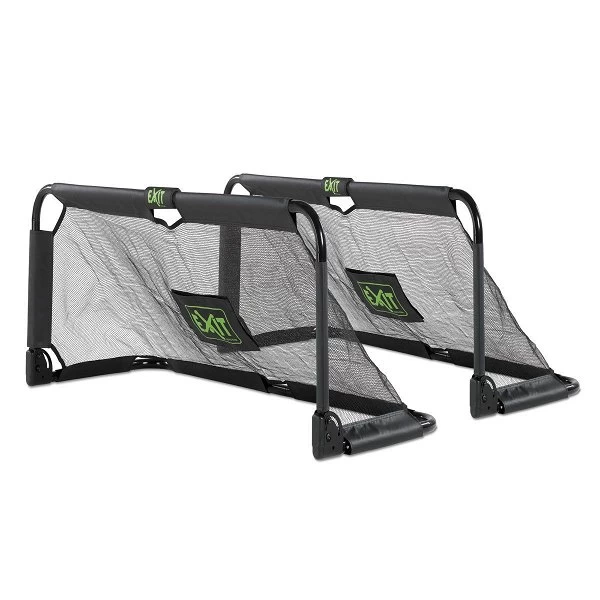 EXIT TOYS EXIT Panna Stählernes Fußballtor 150x60 Cm Schwarz - 2er-Set, Faltbar 1 EXIT TOYS EXIT Panna Stählernes Fußballtor 150x60 Cm Schwarz - 2er-Set, Faltbar