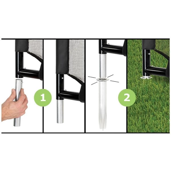 EXIT TOYS EXIT Coppa Stählernes Fußballtor Schwarz - 220x170 Cm 3 EXIT TOYS EXIT Coppa Stählernes Fußballtor Schwarz - 220x170 Cm – Bild 3