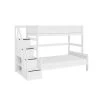 LIFETIME Etagenbett 177 Cm Mit Treppe Weiß Kiefer, 90x200 / 120x200