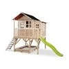 EXIT TOYS EXIT Loft 550 Holzspielhaus - Natur Klares Design - Mit Sandkasten, Rutsche & Anbau