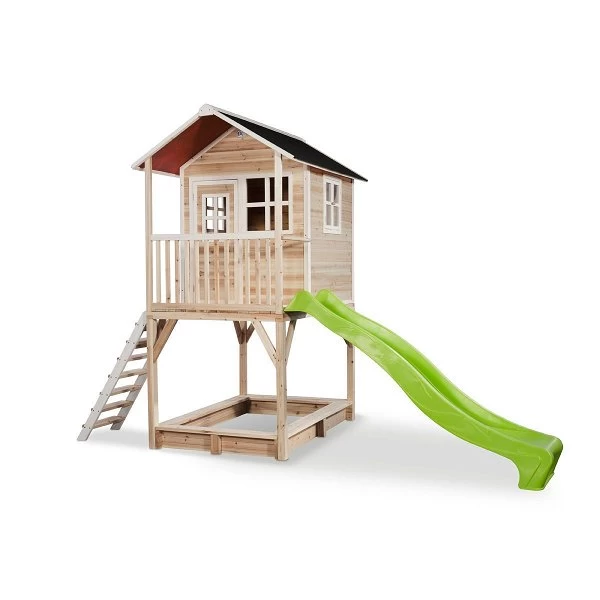 EXIT TOYS EXIT Loft 700 Holzspielhaus - Natur Extra Hoch - Mit Sandkasten, Rutsche & Geländer 1 EXIT TOYS EXIT Loft 700 Holzspielhaus - Natur Extra Hoch - Mit Sandkasten, Rutsche & Geländer