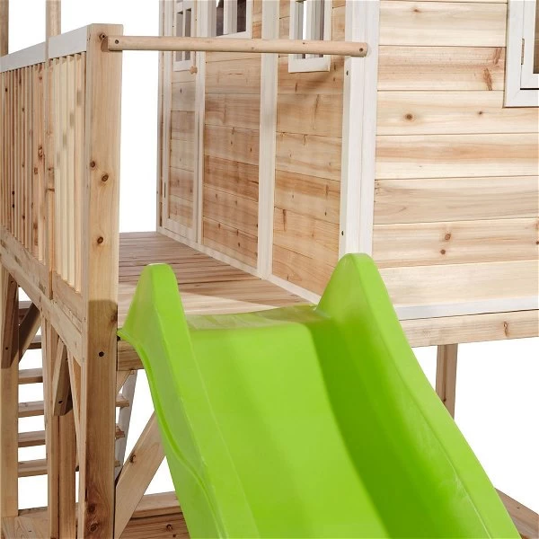 EXIT TOYS EXIT Loft 750 Holzspielhaus - Natur Extra Hoch - Mit Sandkasten, Rutsche & Anbau 2 EXIT TOYS EXIT Loft 750 Holzspielhaus - Natur Extra Hoch - Mit Sandkasten, Rutsche & Anbau – Bild 2