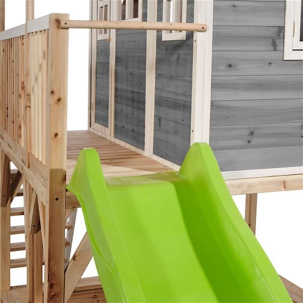 EXIT TOYS EXIT Loft 750 Holzspielhaus - Grau Extra Hoch - Mit Sandkasten, Rutsche & Anbau 2 EXIT TOYS EXIT Loft 750 Holzspielhaus - Grau Extra Hoch - Mit Sandkasten, Rutsche & Anbau – Bild 2