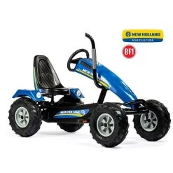Dino Cars Track BF1 New Holland GoKart Mit Freilauf, Auspuff & Pendelachse