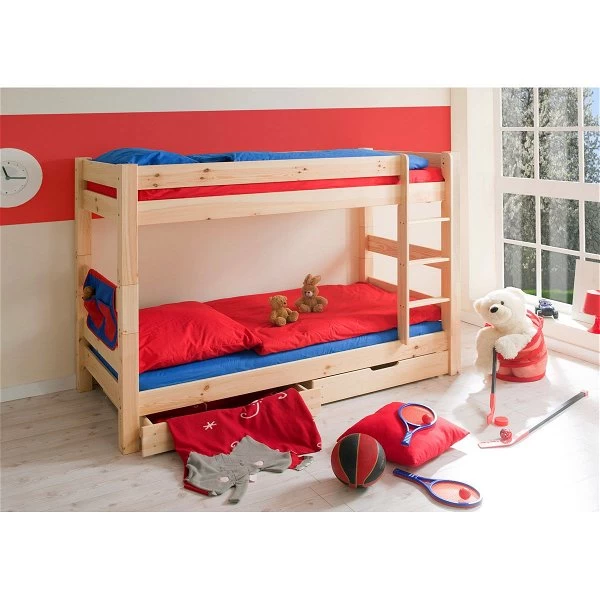 Ticaa Jan Etagenbett Kiefer Natur Massivholz - Extra Stabil 1 Ticaa Jan Etagenbett Kiefer Natur Massivholz - Extra Stabil
