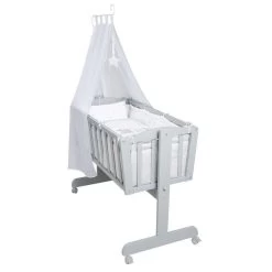 Roba Komplettwiegenset Taupe Inklusive Textiler Ausstattung Sternenzauber