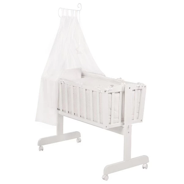 Roba Komplettwiegenset Weiß Inklusive Textiler Ausstattung Fox & Bunny 2 Roba Komplettwiegenset Weiß Inklusive Textiler Ausstattung Fox & Bunny – Bild 2