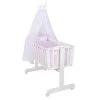 Roba Komplettwiegenset Weiß Inklusive Textiler Ausstattung Kleine Wolke Rosa