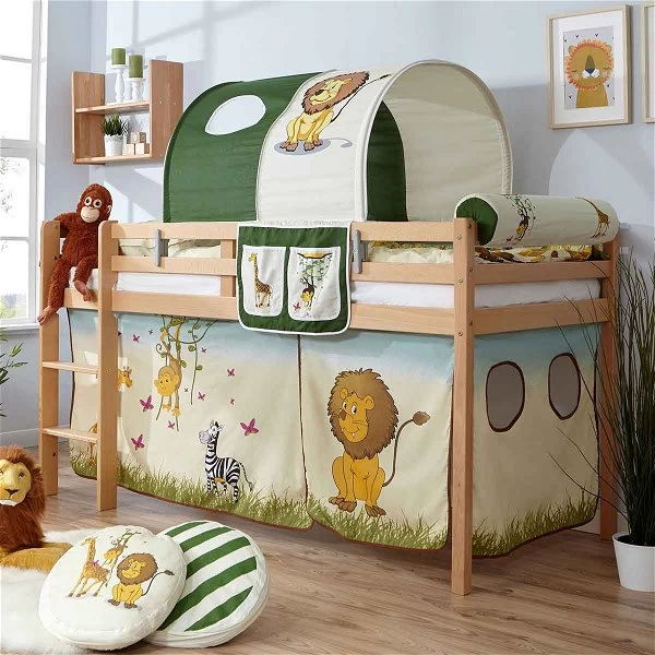 Ticaa Rene Hochbett Buche Natur A2 Massivholz - Dessin Wählbar 1 Ticaa Rene Hochbett Buche Natur A2 Massivholz - Dessin Wählbar