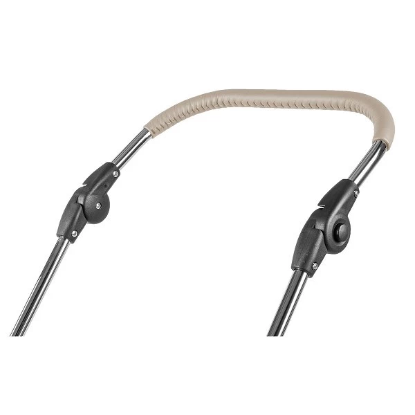 HESBA Condor Coupe Kinderwagen Außen 274 Innen 232 Räder Weiß 30 Cm, Ledergriff Greige 5 HESBA Condor Coupe Kinderwagen Außen 274 Innen 232 Räder Weiß 30 Cm, Ledergriff Greige – Bild 5