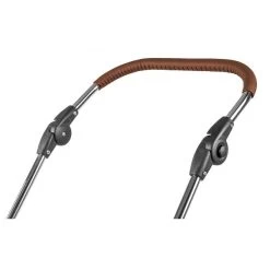 HESBA Corrado Kinderwagen Außen 647 Innen 250 Teilleder Räder Weiß 30 Cm, Ledergriff Hellbraun -Geschäft Für Babyprodukte 9522 leather push handle new 2018 light brown