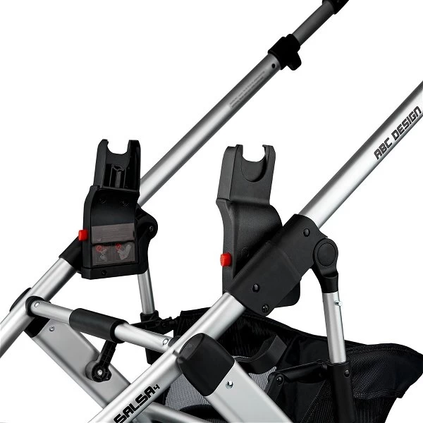 ABC Design Samba 2in1 Kinderwagen Bundle Berry Pure Mit Autositz, Wickeltasche, Fußsack Und Adapter 11 ABC Design Samba 2in1 Kinderwagen Bundle Berry Pure Mit Autositz, Wickeltasche, Fußsack Und Adapter – Bild 11