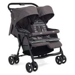 Joie Aire Twin Zwillingsbuggy Dark Pewter Inkl. Regenverdeck -Geschäft Für Babyprodukte airetwin dark pewter angle 2 1