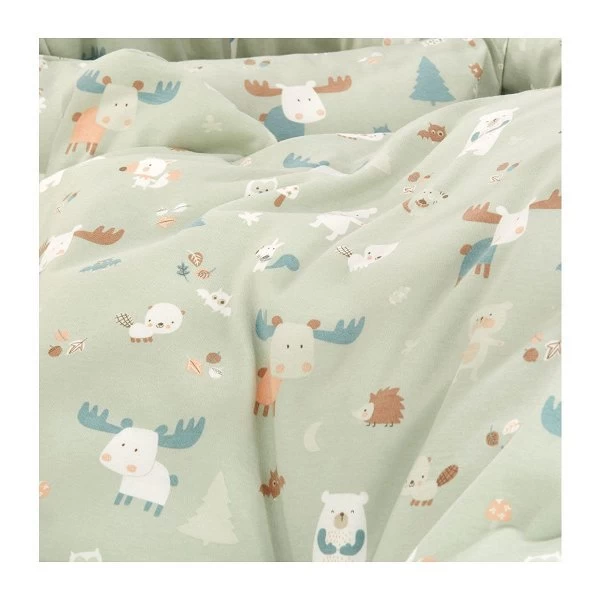 Alvi Birthe Stubenwagen Weiß Komplettset Matratze, Himmelstange & Garnitur Baby Forest 2 Alvi Birthe Stubenwagen Weiß Komplettset Matratze, Himmelstange & Garnitur Baby Forest – Bild 2