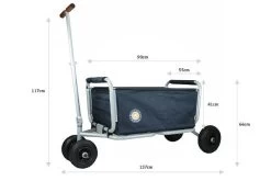 Beachtrekker LiFe Bollerwagen Schwarz Stabil Und Leicht Inkl. Feststellbremse -Geschäft Für Babyprodukte beachtrekker life info abmessungen 4