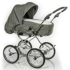 HESBA Calido Kinderwagen Außen 703 Innen 173 Räder Schwarz 30 Cm