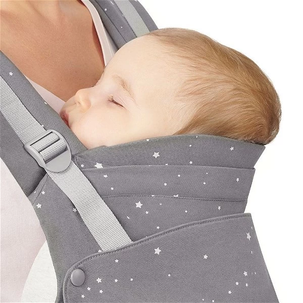 Kinderkraft Huggy Babytrage Grey Sichere, Ergonomische Position 1 Kinderkraft Huggy Babytrage Grey Sichere, Ergonomische Position