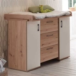 Mäusbacher Cindy Wickelkommode Asteiche/weiß Matt