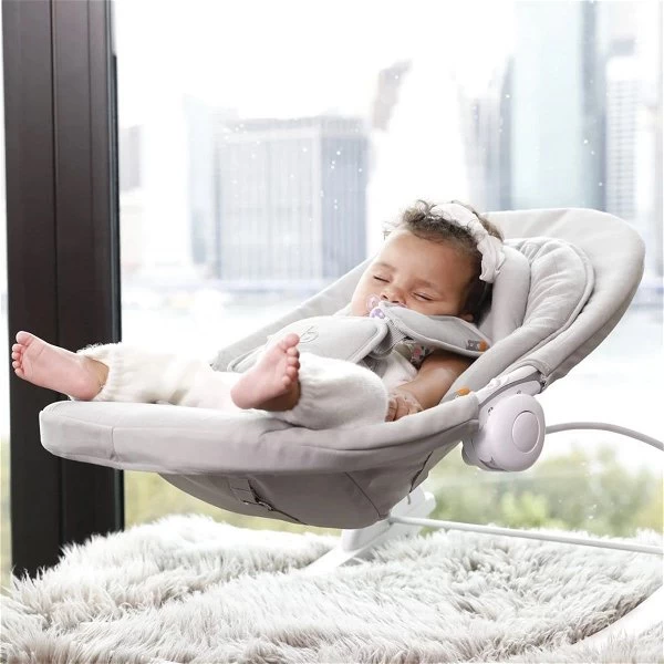 Bloom Coco Go 3-in1 Babywippe Beachhouse White Frostgrey Cotton 2 Bloom Coco Go 3-in1 Babywippe Beachhouse White Frostgrey Cotton – Bild 2