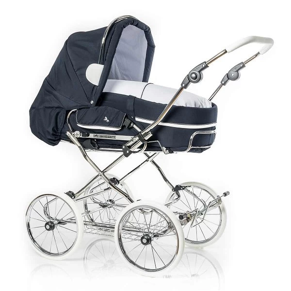 HESBA Condor Coupe Kinderwagen Außen 529 Innen 101 Teilleder Räder Weiß 30 Cm, Ledergriff Weiß 1 HESBA Condor Coupe Kinderwagen Außen 529 Innen 101 Teilleder Räder Weiß 30 Cm, Ledergriff Weiß