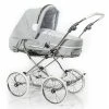 HESBA Condor Coupe Kinderwagen Außen 761 Innen 700 Teilleder Räder Weiß 30 Cm, Ledergriff Weiß
