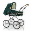 HESBA Condor Coupe Kinderwagen Außen 647 Innen 250 Teilleder Räder Schwarz 30 Cm Ledergriff Hellb