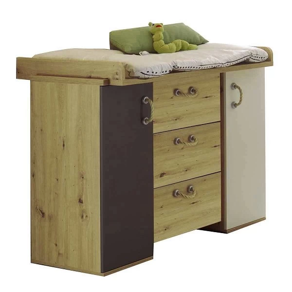 Mäusbacher Cordula Wickelkommode Lava & Weiß Matt Ateiche Dekor 1 Mäusbacher Cordula Wickelkommode Lava & Weiß Matt Ateiche Dekor