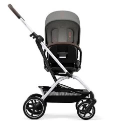 CYBEX Eezy S Twist+2 Buggy Lava Grey Gestell Silver | Mit All-Terrain Rädern -Geschäft Für Babyprodukte cyb 22 int y270 eezystwist 2 slv lagr rotation