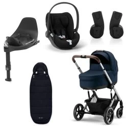 CYBEX Balios S LUX Kinderwagen + Cloud T I-Size Bundle Ocean Blue