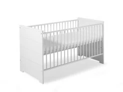 Schardt Eco Stripe Kinderbett 70x140 Cm Weiß Mit Streifenfräsung