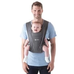 Ergobaby Embrace Heather Grey Babytrage Für Neugeborene -Geschäft Für Babyprodukte embrace heathergrey bcemagry obo 1